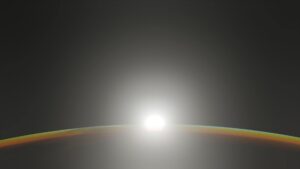 majestic earth sunrise from outer space